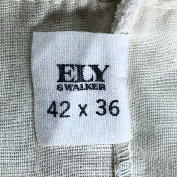 Pair Vtg Ely & Walker Muslin Pillowcases Floral Rose Raspberry Cream Cottagecore - Picture 7 of 8